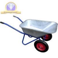 Тачка строительная 2 колеса оцинкованная 100 литров (180 кг)