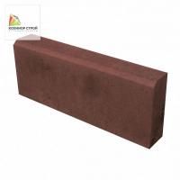 Бордюр садовый темно-красный 1000х200х80