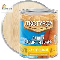 Лазурь водная с УФ-защитой для дерева бесцветная (0,75 л) UV STOP LASUR ТЕКСТУРОЛ