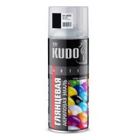 Эмаль акриловая Kudo KU-A9005 чёрная глянцевая RAL 9005 (520 мл)