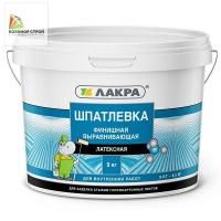 Шпатлевка латексная финишная выравнивающая белая (9 кг) ЛАКРА