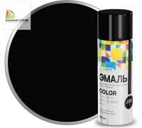 Эмаль аэрозольная универсальная черная матовая 4 (520 мл) ЛАКРА COLOR