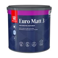 Краска Tikkurila Euro Matt 3 белая А (2,7 л) интерьерная краска для стен и потолка Краска Tikkurila Euro Matt 3 белая А (2,7 л) интерьерная краска для стен и потолка