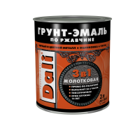 Грунт-эмаль по ржавчине 3в1 Молотковая DALI (2 л) бронзовая