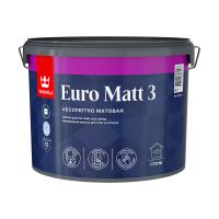Краска Tikkurila Euro Matt 3 белая А (9 л) интерьерная краска для стен и потолка Краска Tikkurila Euro Matt 3 белая А (9 л) интерьерная краска для стен и потолка