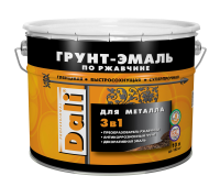 Грунт-эмаль по ржавчине 3 в 1  Гладкая DALI (10 л) RAL 9010 белая