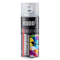 Эмаль акриловая Kudo KU-A9003 белая глянцевая RAL 9003 (520 мл)