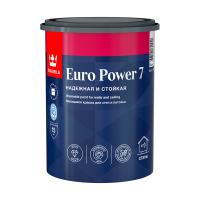 Краска EURO POWER 7  белая А (0,9 л) Моющаяся для стен и потолка ТИККУРИЛА Краска EURO POWER 7  белая А (0,9 л) Моющаяся для стен и потолка ТИККУРИЛА