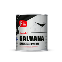 Черная краска для металла Finntella Galvana Black edition База А (9 л)