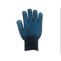 Перчатки полушерстяные черные с ПВХ (10 шт/уп)