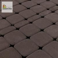 Тротуарная плитка Классика круговая темно-коричневая