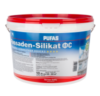 Краска фасадная Pufas Fassaden-Silikat силикатная морозостойкая (10 л) D
