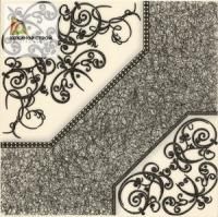 Полонез G плитка напольная 420х420х8мм белая Березакерамика