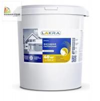 Краска фасадная латексная белоснежная (40 кг) ЛАКРА