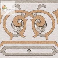 Рамина GР Декор 2 418х418х8мм  напольный глазурованный бежевый Березакерамика