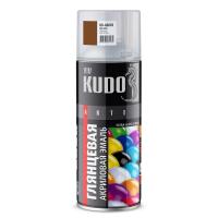 Эмаль акриловая Kudo KU-A8003 коричневый глянцевый RAL 8003 (520 мл)
