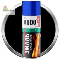 Эмаль термостойкая черная KU-5002 аэрозольная (520 мл) KUDO