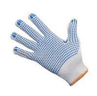 Перчатки ХБ с ПВХ точки 10-класс