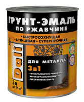 Грунт-эмаль по ржавчине 3 в 1  Гладкая DALI (2 л) RAL 1014 слоновая кость
