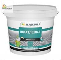 Шпатлевка латексная светло-серая (1,5 кг) ЛАКРА