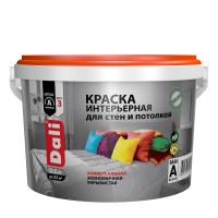 Краска интерьерная DALI белая база А (9 л) Акриловая для стен и потолков