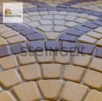 Тротуарная плитка Классика круговая желтая