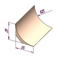Каннелюрный профиль 25 мм TK 25 (2.7 м)