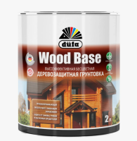 Грунт для защиты древесины Dufa Wood Base с биоцидом бесцветная 2 л.