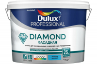 Фасадная краска DULUX DIAMOND для минеральных и деревянных поверхностей, матовая, база BW, 9 л 