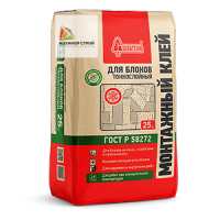 Клей монтажный тонкослойный ЗИМА (25 кг)  Старатели ГОСТ 58272