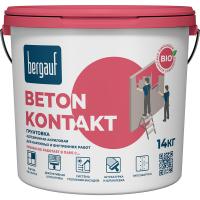 Bergauf Beton Kontakt 14 кг Сцепляющая (адгезионная) акриловая грунтовка для наружных и внутренних работ ЛЕТО-ЗИМА