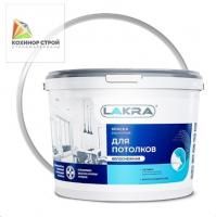 Краска акриловая для потолков белоснежная (6,5 кг) ЛАКРА