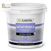 Шпатлевка масляно-клеевая светло-серая (1,5 кг) ЛАКРА