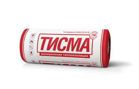 Утеплитель в рулоне минеральный ТИСМА 50x1200x8300 мм, 2 шт