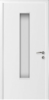 Дверь пластиковая влагостойкая со стеклом (матовое)